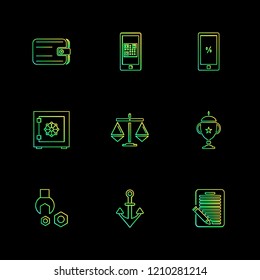 9 Web Icon set