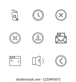 9 Web Icon set