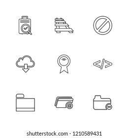 9 Web Icon set