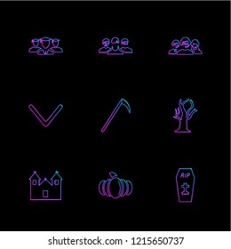 9 Web Icon set