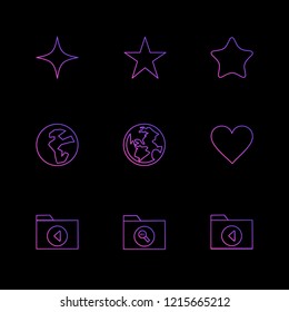 9 Web Icon set