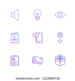 9 Web Icon set