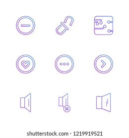 9 Web Icon set