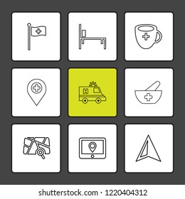 9 Web Icon set