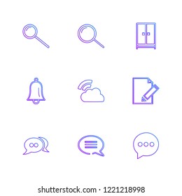 9 Web Icon set