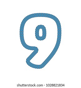 9 Webbing Tape Letter Logo Icon Design
