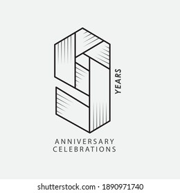  Plantilla de diseño de 9 años.
