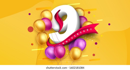 3,239 9th Year Anniversary Images, Stock Photos & Vectors | Shutterstock