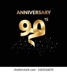 90 Anniversary Number For Celebrate Design