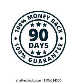 90 Days Money Guarantee Back Illustration Stock Vector (Royalty Free ...