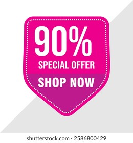 90% Discount Banner - Last Chance Sale Deal