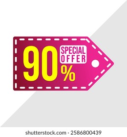 90% Discount Banner - Last Chance Sale Deal