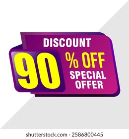 90% Discount Banner - Last Chance Sale Deal