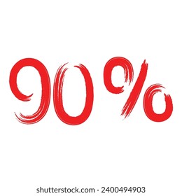 90% icon vector illustration design