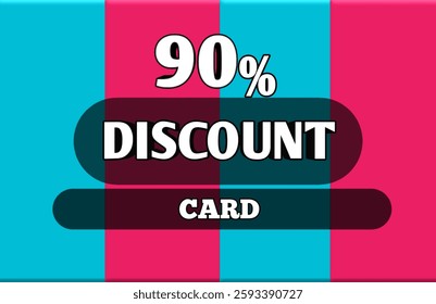 90 percent discount card 90% discount voucher discount shopping card