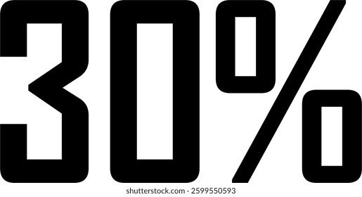 90 Percent Discount Offer Number Typography Style A1272