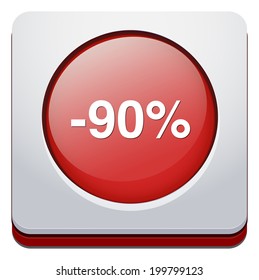 90 percent icon 