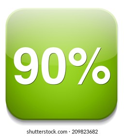90 percent icon