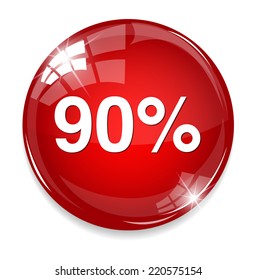 90 percent icon
