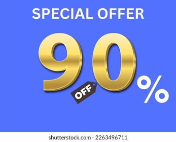 up to 90 percent off