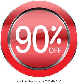 90 percent off button