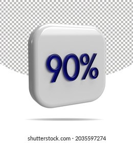 90 % 3D-Rendering, transparent