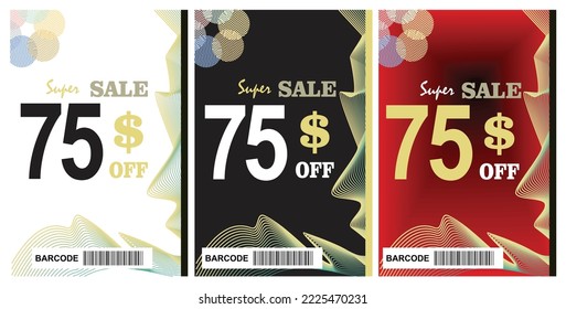 Up to 90% percentage off Sale. Discount offer price sign. Special offer symbol and Discount tag badge Vector Illustration. Perfect backgrond design for shop and sale banners 