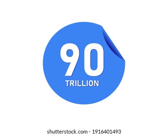 90 trillion texts on the blue sticker