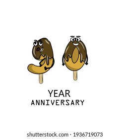 90 year anniversary celebration vector template design illustration