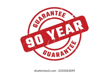 90 Year Guarantee Rubber Stamp