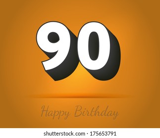 90 years anniversary birthday card