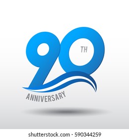 90 Years Anniversary Celebration Design.