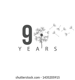 90 Years Anniversary Design Template