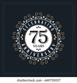 90 years anniversary design template. Vector and illustration. celebration anniversary logo. classic, vintage style
