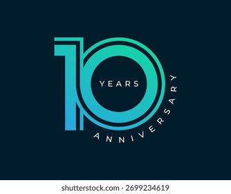 Ilustração vetorial do projeto do aniversário de 90 anos. Modelo de design de logotipo exclusivo de 90 anos. Em cores modernas