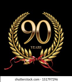 90 Years Anniversary Laurel Wreath