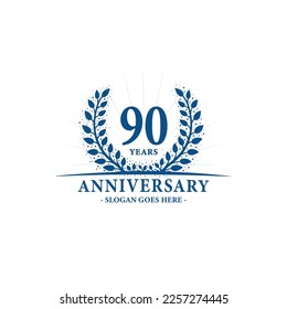 90 years anniversary logo. Vector and illustration.