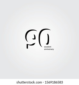 90 Years Anniversary Vector Template Design Illustration