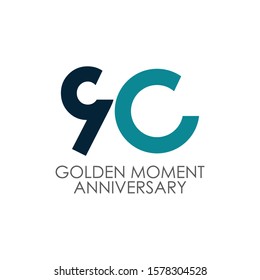 90 years anniversary vector template. Design for your celebration. Design for advertising, poster, banner or print.