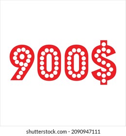 900$ promotion sale for website, internet ads, social media.Big sale and super sale coupon code dollar 900$ discount gift voucher coupon summer offer ends weekend