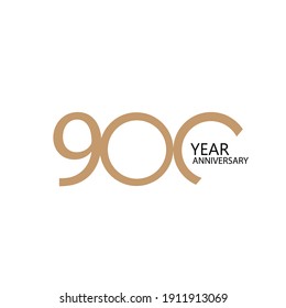 900-jähriges Jubiläum, Vektordesign-Illustration