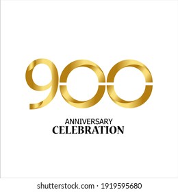 900 YEARS ANNIVERSARY CELEBRATION VECTOR TEMPLATE DESIGN ILLUSTRATION