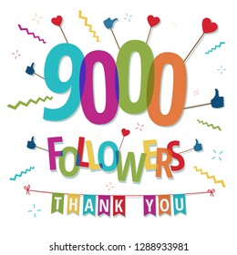 9000 folleowers thank you