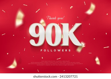 90k elegant and luxurious design, vector background thank you for the followers.