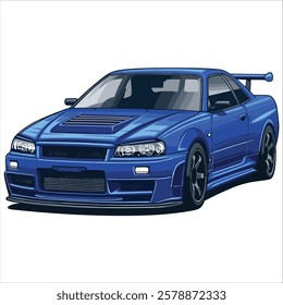 90s 20s super drifting  drag race car racingJapanese car design graphic illustration vector