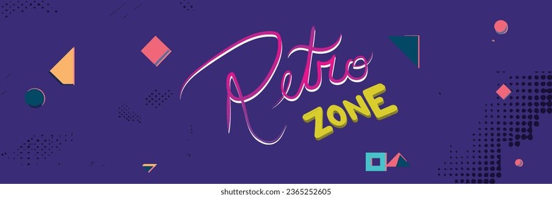 90s and 80s poster. Nineties forever. Retro style textures and alphabet mix. Aesthetic fashion background and eighties graphic. Pop and rock music party event template. Vintage vector poster, banner.