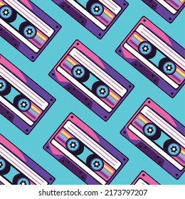 Casette-Musikmuster-Stil der 90er