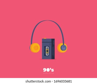 Iconos de la década de los 90 con diseño de ilustración vectorial