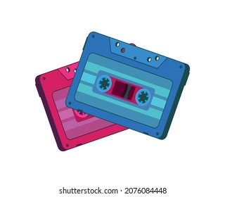 90s decade set icons vector illustration design