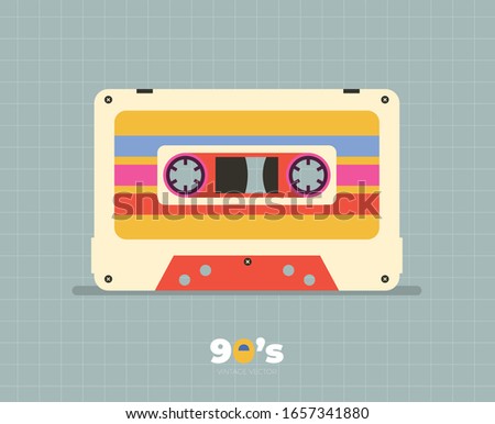90s decade set icons vector illustration design